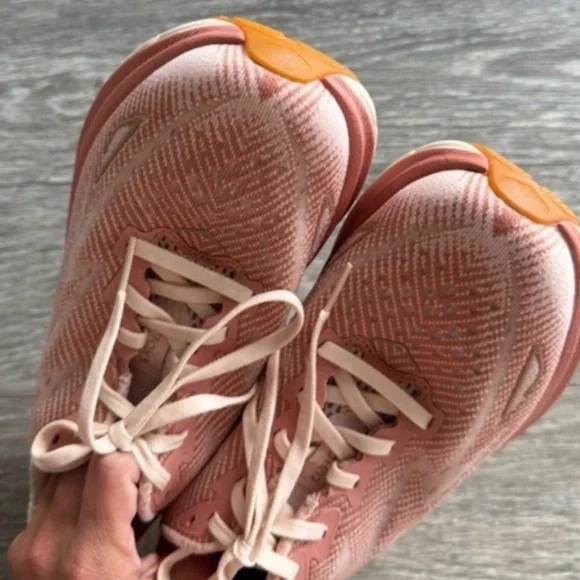 Hoka Women's Sandstone/Cream Running Shoes - Picture 8 of 10
